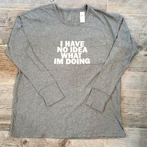 Long Sleeve Oversized Crewneck T-shirt